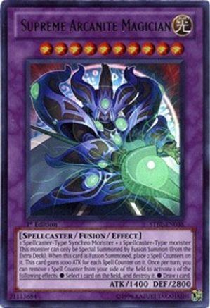 Supreme Arcanite Magician (STBL-EN038) - Starstrike Blast Unlimited Starstrike Blast Yugioh Single  Squirtle Squad Card Shop.