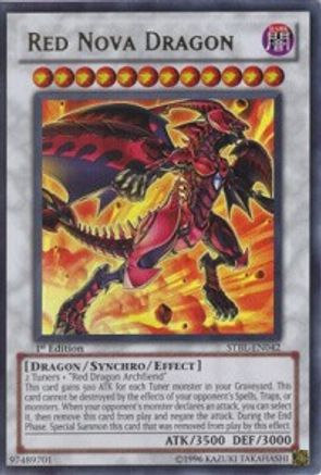 Red Nova Dragon (STBL-EN042) - Starstrike Blast 1st Edition Starstrike Blast Yugioh Single  Squirtle Squad Card Shop.
