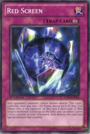 Red Screen (STBL-EN064) - Starstrike Blast 1st Edition Starstrike Blast Yugioh Single  Squirtle Squad Card Shop.
