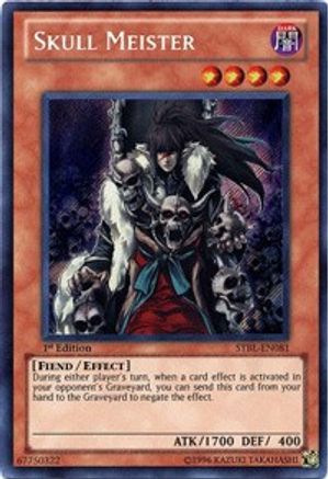 Skull Meister (STBL-EN081) - Starstrike Blast 1st Edition Starstrike Blast Yugioh Single  Squirtle Squad Card Shop.