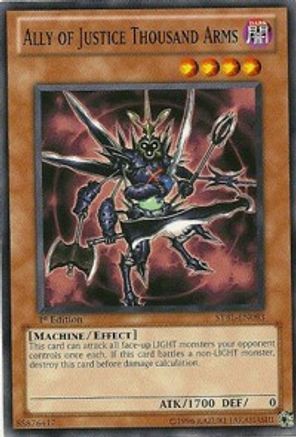 Ally of Justice Thousand Arms (STBL-EN093) - Starstrike Blast Unlimited Starstrike Blast Yugioh Single  Squirtle Squad Card Shop.