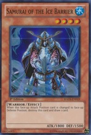 Samurai of the Ice Barrier (HA03-EN019) - Hidden Arsenal 3 1st Edition Hidden Arsenal 3 Yugioh Single  Squirtle Squad Card Shop.
