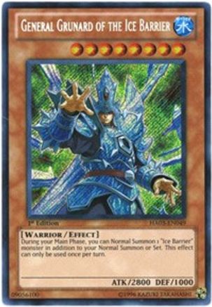 General Grunard of the Ice Barrier (HA03-EN049) - Hidden Arsenal 3 1st Edition Hidden Arsenal 3 Yugioh Single  Squirtle Squad Card Shop.
