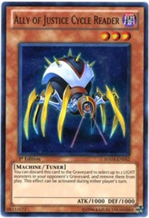 Ally of Justice Cycle Reader (HA03-EN052) - Hidden Arsenal 3 Unlimited Hidden Arsenal 3 Yugioh Single  Squirtle Squad Card Shop.