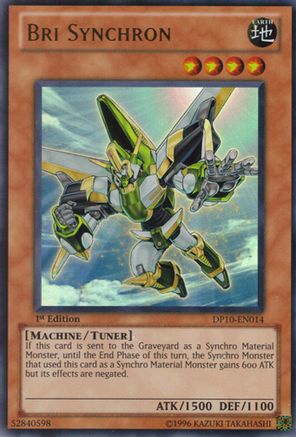 Bri Synchron (DP10-EN014) - Duelist Pack 10: Yusei 3 1st Edition Duelist Pack 10: Yusei 3 Yugioh Single  Squirtle Squad Card Shop.