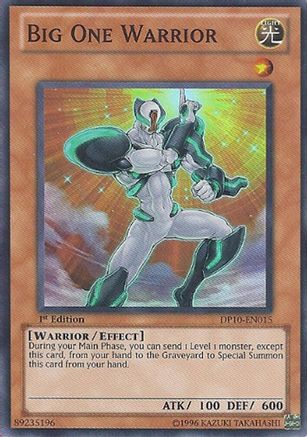Big One Warrior (DP10-EN015) - Duelist Pack 10: Yusei 3 1st Edition Duelist Pack 10: Yusei 3 Yugioh Single  Squirtle Squad Card Shop.