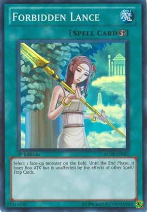 Forbidden Lance (STOR-EN061) - Storm of Ragnarok 1st Edition Storm of Ragnarok Yugioh Single  Squirtle Squad Card Shop.