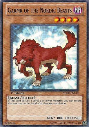 Garmr of the Nordic Beasts (STOR-EN012) - Storm of Ragnarok Unlimited Storm of Ragnarok Yugioh Single  Squirtle Squad Card Shop.