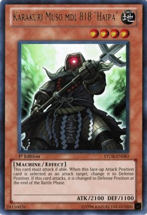 Karakuri Muso mdl 818 "Haipa" (STOR-EN083) - Storm of Ragnarok 1st Edition Storm of Ragnarok Yugioh Single  Squirtle Squad Card Shop.
