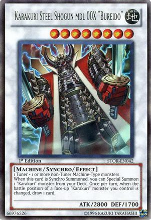 Karakuri Steel Shogun mdl 00X "Bureido" (STOR-EN042) - Storm of Ragnarok Unlimited Storm of Ragnarok Yugioh Single  Squirtle Squad Card Shop.