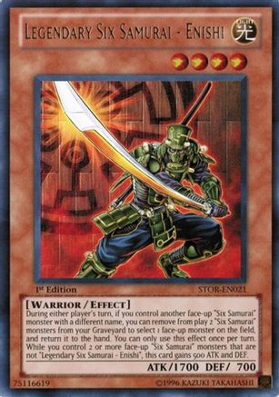 Legendary Six Samurai - Enishi (STOR-EN021) - Storm of Ragnarok 1st Edition Storm of Ragnarok Yugioh Single  Squirtle Squad Card Shop.