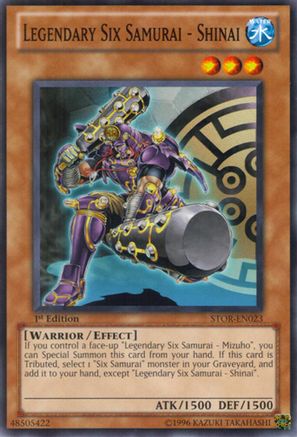 Legendary Six Samurai - Shinai (STOR-EN023) - Storm of Ragnarok 1st Edition Storm of Ragnarok Yugioh Single  Squirtle Squad Card Shop.