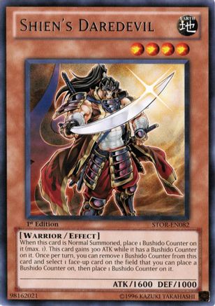 Shien's Daredevil (STOR-EN082) - Storm of Ragnarok Unlimited Storm of Ragnarok Yugioh Single  Squirtle Squad Card Shop.