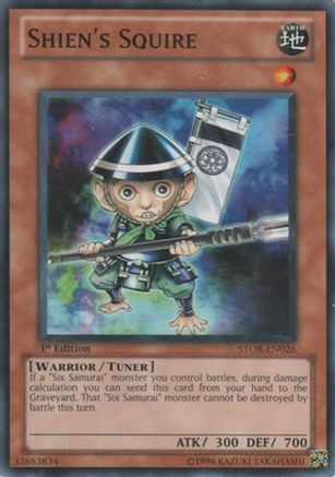 Shien's Squire (STOR-EN026) - Storm of Ragnarok Unlimited Storm of Ragnarok Yugioh Single  Squirtle Squad Card Shop.
