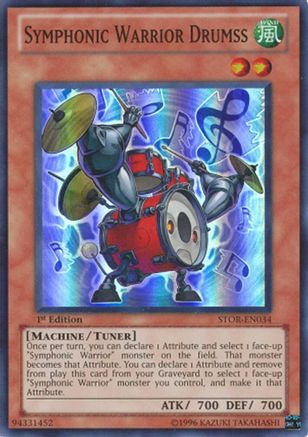 Symphonic Warrior Drumss (STOR-EN034) - Storm of Ragnarok Unlimited Storm of Ragnarok Yugioh Single  Squirtle Squad Card Shop.
