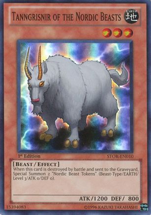 Tanngrisnir of the Nordic Beasts (STOR-EN010) - Storm of Ragnarok Unlimited Storm of Ragnarok Yugioh Single  Squirtle Squad Card Shop.