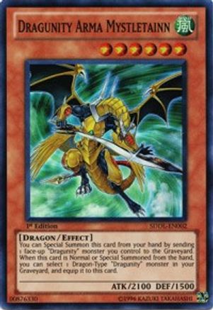 Dragunity Arma Mystletainn (SDDL-EN002) - Structure Deck: Dragunity Legion Unlimited Structure Deck: Dragunity Legion Yugioh Single  Squirtle Squad Card Shop.