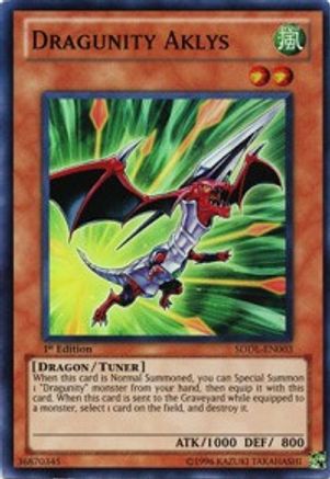 Dragunity Aklys (SDDL-EN003) - Structure Deck: Dragunity Legion 1st Edition Structure Deck: Dragunity Legion Yugioh Single  Squirtle Squad Card Shop.