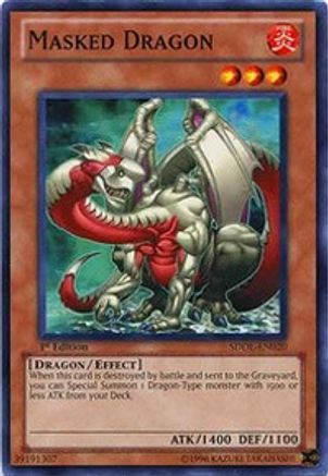 Masked Dragon (SDDL-EN020) - Structure Deck: Dragunity Legion 1st Edition Structure Deck: Dragunity Legion Yugioh Single  Squirtle Squad Card Shop.