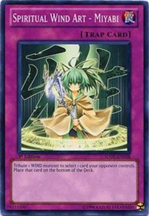 Spiritual Wind Art - Miyabi (SDDL-EN038) - Structure Deck: Dragunity Legion Unlimited Structure Deck: Dragunity Legion Yugioh Single  Squirtle Squad Card Shop.