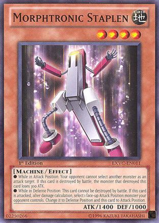 Morphtronic Staplen (EXVC-EN011) - Extreme Victory 1st Edition Extreme Victory Yugioh Single  Squirtle Squad Card Shop.