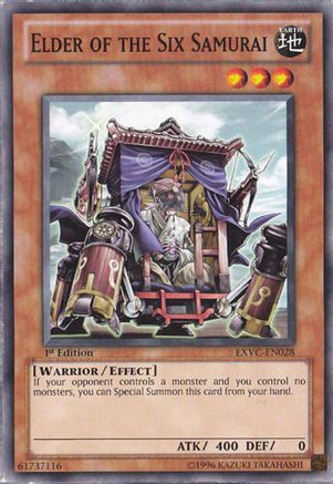 Elder of the Six Samurai (EXVC-EN028) - Extreme Victory Unlimited Extreme Victory Yugioh Single  Squirtle Squad Card Shop.