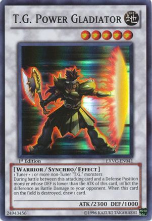 T.G. Power Gladiator (EXVC-EN041) - Extreme Victory 1st Edition Extreme Victory Yugioh Single  Squirtle Squad Card Shop.