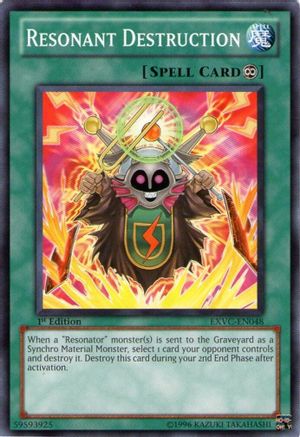 Resonant Destruction (EXVC-EN048) - Extreme Victory 1st Edition Extreme Victory Yugioh Single  Squirtle Squad Card Shop.