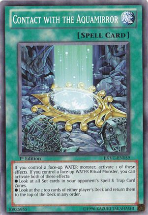 Contact with the Aquamirror (EXVC-EN059) - Extreme Victory Unlimited Extreme Victory Yugioh Single  Squirtle Squad Card Shop.