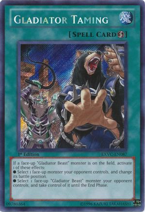 Gladiator Taming (EXVC-EN087) - Extreme Victory 1st Edition Extreme Victory Yugioh Single  Squirtle Squad Card Shop.