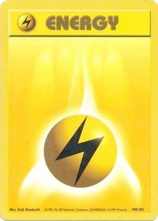 Lightning Energy 100  Base Set - Common Base Set Pokemon Single  Squirtle Squad Card Shop.