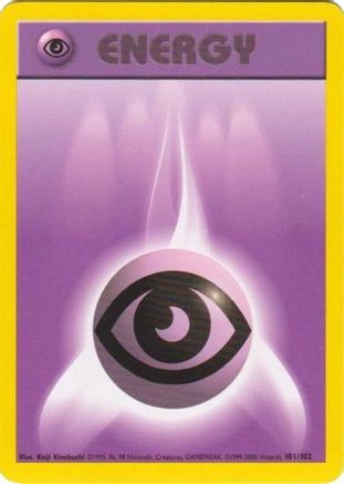 Psychic Energy 101/102 - Base Set Unlimited - Common Pokémon Card