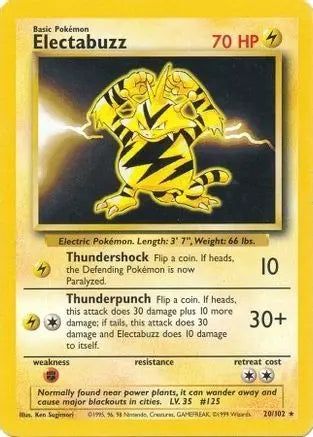 Electabuzz 020  Base Set - Rare