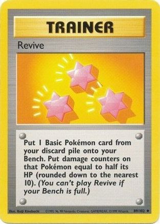 Revive 089/102 - Base Set Unlimited - Uncommon Pokémon Card