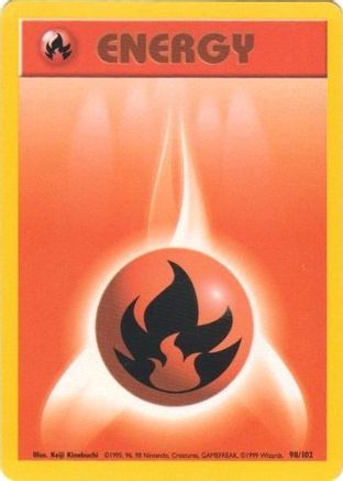 Fire Energy 098  Base Set - Common Base Set Pokemon Single  Squirtle Squad Card Shop.