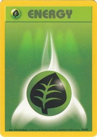 Grass Energy 099  Base Set - Common Base Set Pokemon Single  Squirtle Squad Card Shop.