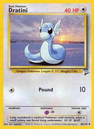 Dratini 038  Base Set 2 - Uncommon Base Set 2 Pokemon Single  Squirtle Squad Card Shop.