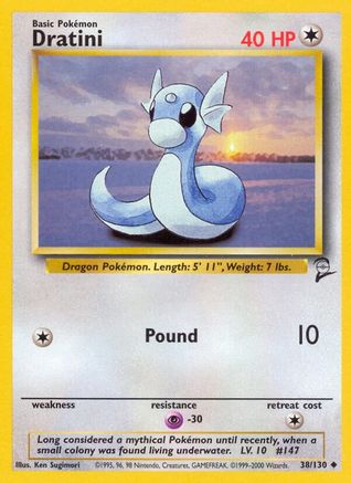 Dratini 038  Base Set 2 - Uncommon Base Set 2 Pokemon Single  Squirtle Squad Card Shop.