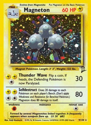 Magneton 009  - Holofoil Base Set 2 - Holo Rare Base Set 2 Pokemon Single  Squirtle Squad Card Shop.
