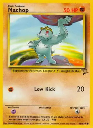 Machop 078  Base Set 2 - Common Base Set 2 Pokemon Single  Squirtle Squad Card Shop.