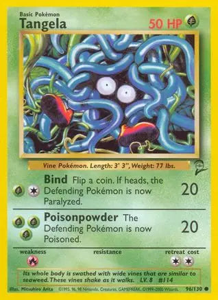 Tangela 096  Base Set 2 - Common
