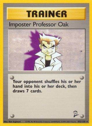 Imposter Professor Oak 102  Base Set 2 - Rare Base Set 2 Pokemon Single  Squirtle Squad Card Shop.
