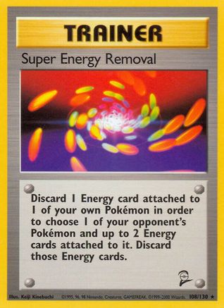 Super Energy Removal 108  Base Set 2 - Rare Base Set 2 Pokemon Single  Squirtle Squad Card Shop.