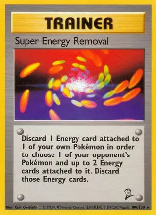 Super Energy Removal 108  Base Set 2 - Rare Base Set 2 Pokemon Single  Squirtle Squad Card Shop.