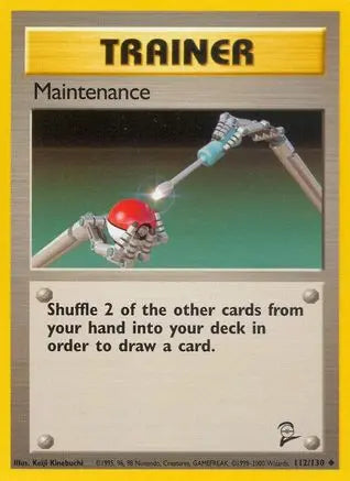 Maintenance 112  Base Set 2 - Uncommon Base Set 2 Pokemon Single  Squirtle Squad Card Shop.