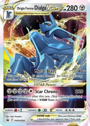 Origin Forme Dialga VSTAR SWSH256  - Holofoil SWSH Sword & Shield Promo Cards - Promo SWSH: Sword & Shield Promo Cards Pokemon Single  Squirtle Squad Card Shop.