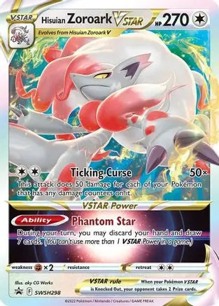 Hisuian Zoroark VSTAR SWSH298  - Holofoil SWSH Sword & Shield Promo Cards - Promo SWSH: Sword & Shield Promo Cards Pokemon Single  Squirtle Squad Card Shop.