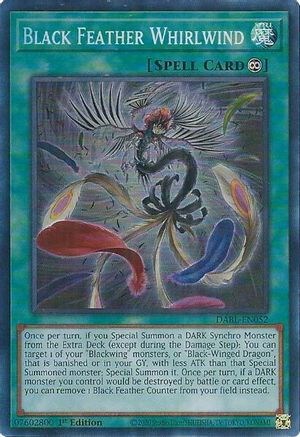 Black Feather Whirlwind (DABL-EN052) - Darkwing Blast 1st Edition Darkwing Blast Yugioh Single  Squirtle Squad Card Shop.
