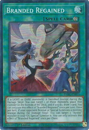 Branded Regained (DABL-EN053) - Darkwing Blast 1st Edition Darkwing Blast Yugioh Single  Squirtle Squad Card Shop.
