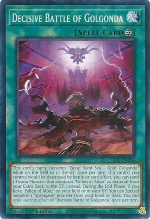 Decisive Battle of Golgonda (DABL-EN054) - Darkwing Blast 1st Edition Darkwing Blast Yugioh Single  Squirtle Squad Card Shop.